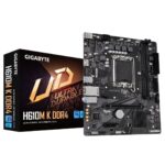 Gigabyte H610M K DDR4 Ultra Durable Intel 1700 Socket Motherboard, Micro-ATX, 2x DDR4 Slots, 1x M.2 Socket, GbE LAN,