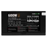 GAMEMAX RPG Rampage 600W PSU, 140mm Ultra Silent Fan, 80 PLUS Bronze, Flat Black Cables, Japanese TK Main Capacitor - Image 2