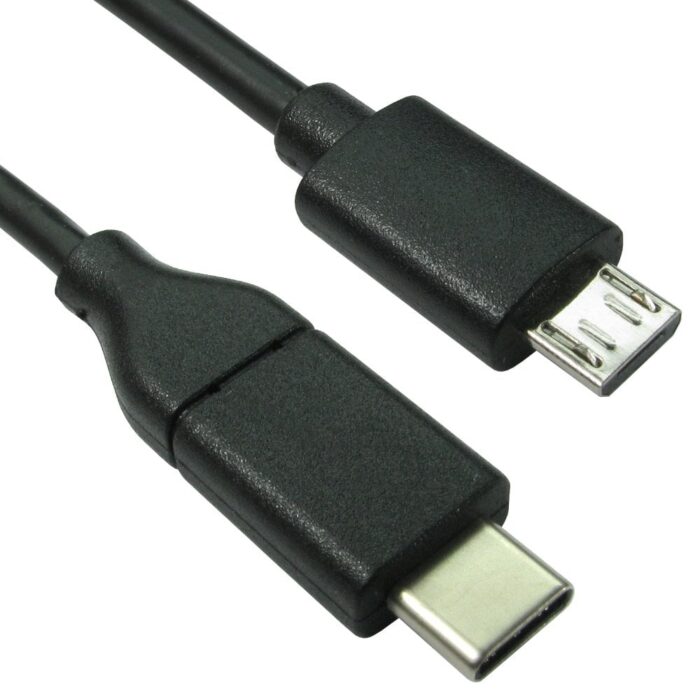 2m USB2.0 Type C to Micro B Cable 2m USB2.0 Type C to Micro B Cable - Image 1