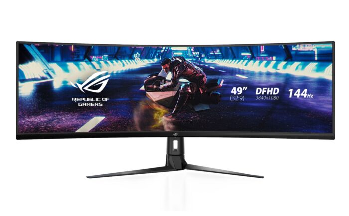 Asus ROG Strix XG49VQ 2 Used Asus ROG Strix XG49VQ Super Ultra-Wide HDR Gaming Monitor — 49-inch 32:9 (3840 x 1080), 144Hz, FreeSync, HDR - Image 1