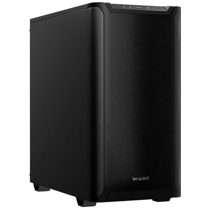 be quiet! Pure Base 501 Case, Black, Mid Tower, 2 x USB Type-A, 1 x USB Type-C, Exchangeable Top Cover for Silent or High Performance - Image 1