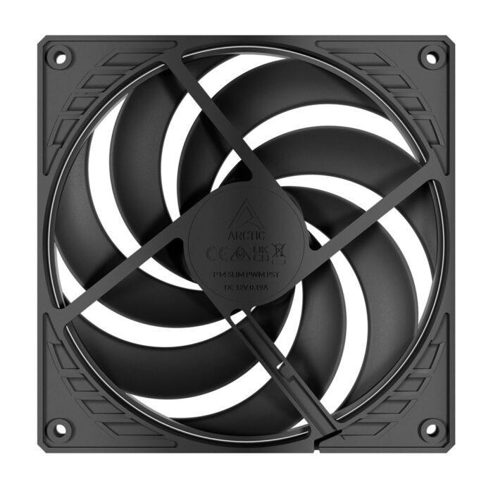 Arctic P14 14cm Pressure Optimised Slim PWM PST Fan Black - Image 3