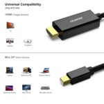 Mini DisplayPort to HDMI Cable, 1.8 M Mini DP (Thunderbolt Compatible) to HDMI Cable, Compatible for MacBook, Surface pro 1 2 3 4 - Image 2