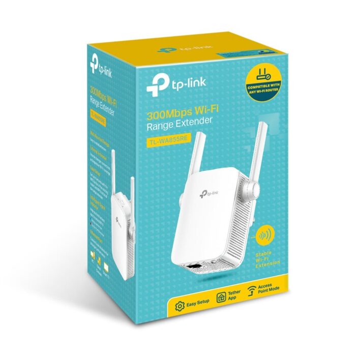 TP-LINK (TL-WA855RE) 300Mbps Wall-Plug Wifi Range Extender, 1 x LAN, AP Mode - Image 2