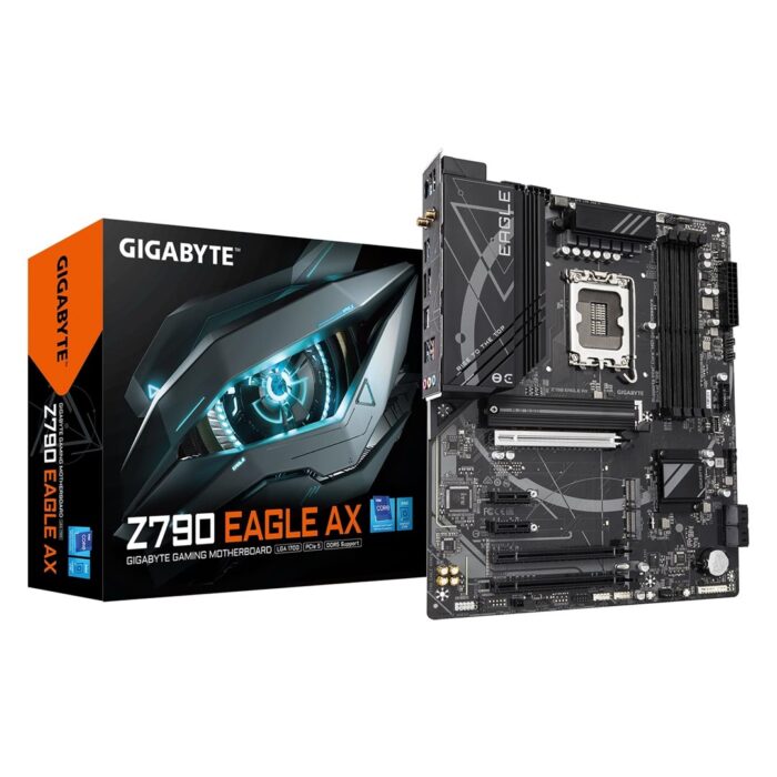 Gigabyte Z790 EAGLE AX Intel 1700 Socket Motherboard, ATX, 4x DDR5 SloT, 2.5GbE LAN, Wi-Fi 6E - Image 1