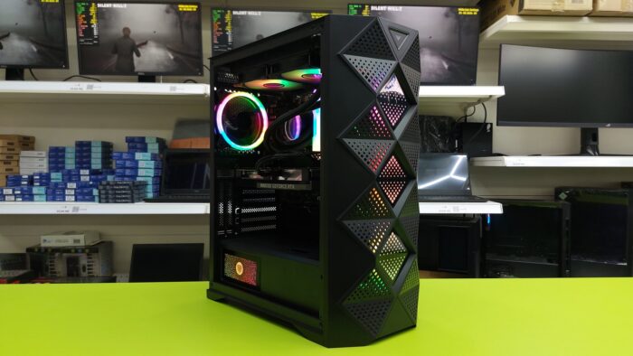 No name case 55 (2) Used Custom Gaming PC / Ryzen 7 5700X 4.6GHz / 48GB RAM / 500GB SSD + 1TB HDD / Multi Choice Graphics - Image 1