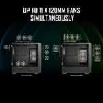 ANTEC NX416L Case, Gaming, Black, Mid Tower, 3 x ARGB Fan - Image 9