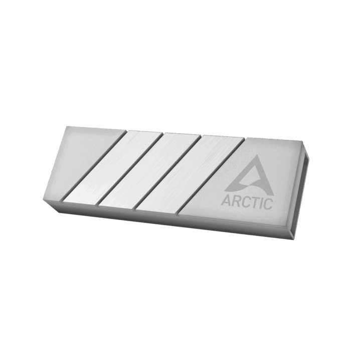 Arctic M2 Pro (Silver) M.2 SSD Heatsink, For Single & Double Sided, Thermal Pads Included - Image 2
