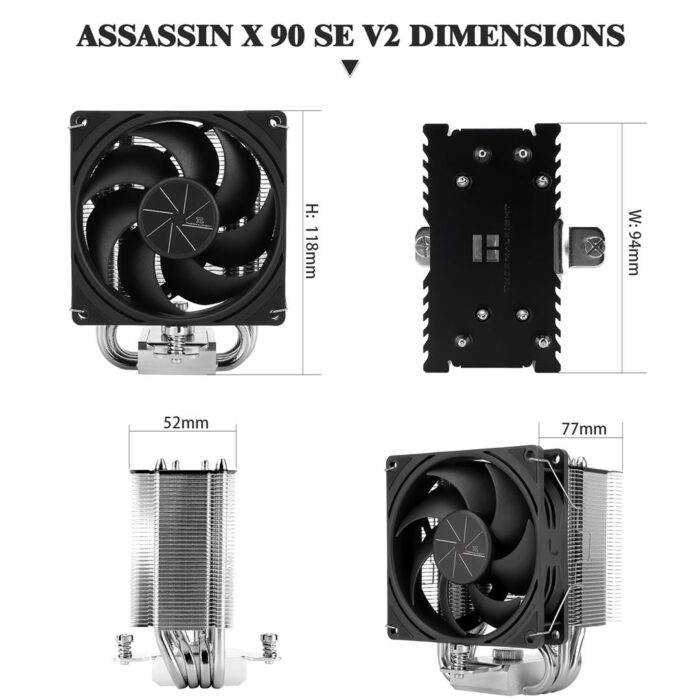 Assassin X 90 SE V2 3 Thermalright Assassin X 90 SE V2 CPU Air Cooler - Image 5