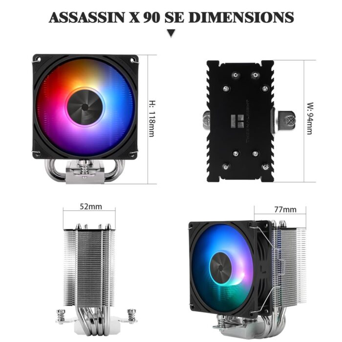 Assassin X 90 SE V2 ARGB 2 Thermalright Assassin X 90 SE V2 ARGB CPU Air Cooler - Image 3