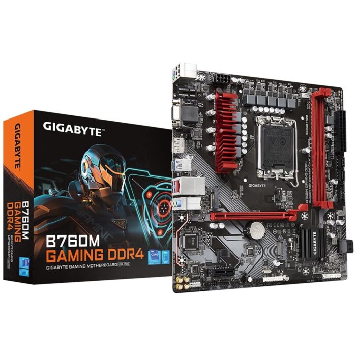Gigabyte B760M GAMING Gigabyte B760M GAMING DDR4 Intel 1700 Motherboard, Micro-ATX, DDR4 - Image 1