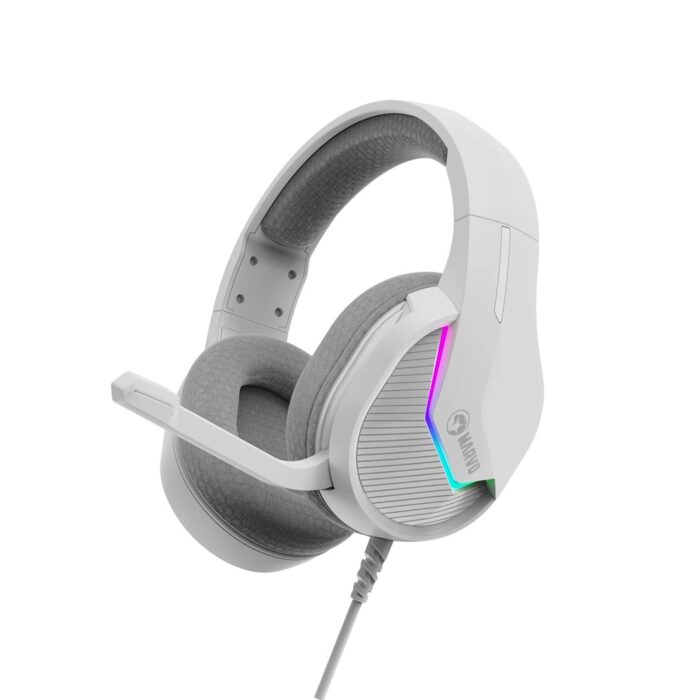 Scorpion H8618 Tactic 40 White Marvo Scorpion H8618 Tactic 40 USB 2.0 Wired Gaming RGB Headset White - Image 1
