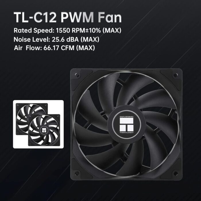 Thermalright Peerless Assassin 120 SE CPU Air Cooler, 6 Heat Pipes Aluminium Heatsink Cover - Image 5