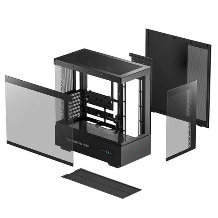 DeepCool CH690 Digital ATX Mid-Tower Case, High-Airflow PC Case with Semi-Glass Panel, Black - Image 8