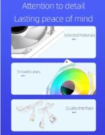 120mm ARGB PC Fan V12 - 71CFM - Infinity Lens - Image 4