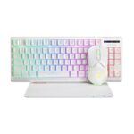 Marvo Scorpion CM310 Loot 30 3 in 1 RGB Wired Gaming TKL Keyboard, Mouse and Mat Bundle (White)