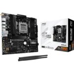 ASRock B850M Pro-A WiFi AMD AM5 Socket Motherboard, Micro-ATX, 4x DDR5, 2.5GbE LAN, Wi-Fi 6E