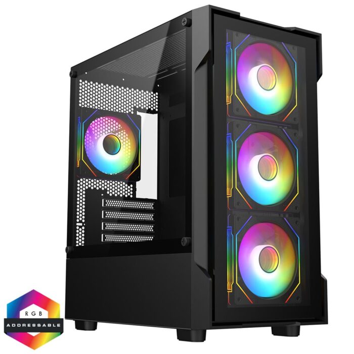 CIT BOLT CIT BOLT Micro ATX 4 x ARGB Fans - Image 1