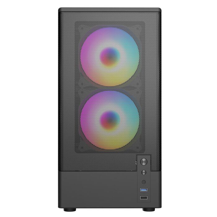CIT F3 Black 3x ARGB Fan Mesh Front - Image 3