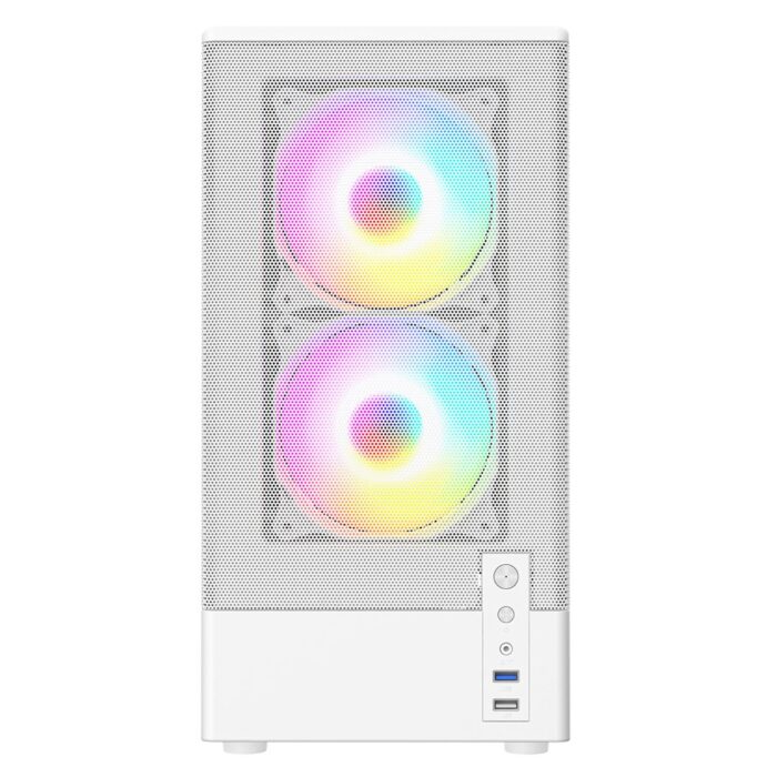 CIT F3 White Micro ATX 3 x ARGB Fans - Image 4