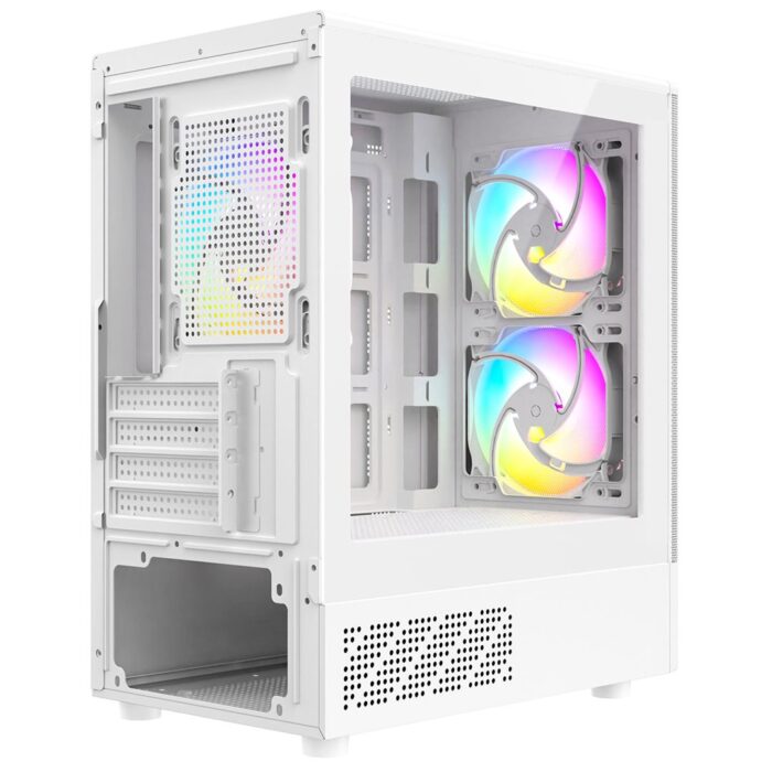 CIT F3 White Micro ATX 3 x ARGB Fans - Image 5