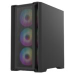 CIT Vento Gaming MATX Case Black 4x 12cm ARGB Fans Hub - Image 2