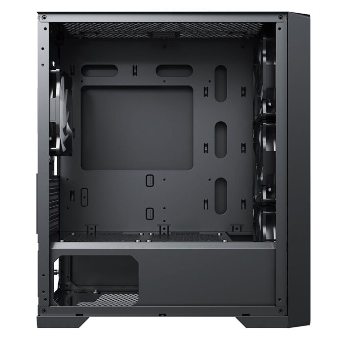CIT Vento Gaming MATX Case Black 4x 12cm ARGB Fans Hub - Image 6