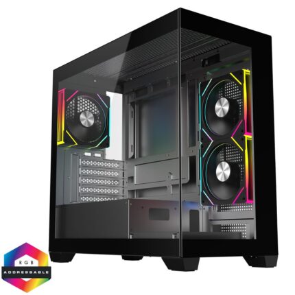 CiT Mercury Case MATX 3x ARGB Fan