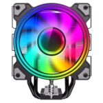 GameMax Ice Blade Black CPU Cooler 120mm PWM ARGB Fan 4 x Heat Pipes TDP 190W - Image 2
