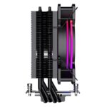 GameMax Ice Blade Black CPU Cooler 120mm PWM ARGB Fan 4 x Heat Pipes TDP 190W - Image 4