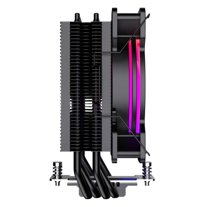 GameMax Ice Blade Black 4 GameMax Ice Blade Black CPU Cooler 120mm PWM ARGB Fan 4 x Heat Pipes TDP 190W - Image 4