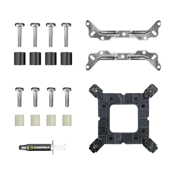 GameMax Ice Blade Black 5 GameMax Ice Blade Black CPU Cooler 120mm PWM ARGB Fan 4 x Heat Pipes TDP 190W - Image 7