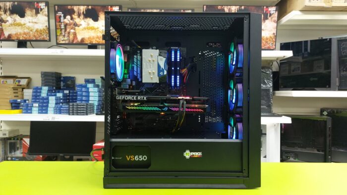 Used Custom Gaming PC / Intel i7 8700K 4.7GHz / 32GB RAM / 512GB NVMe + 2TB  HDD / Multi Choice Graphics - Image 2