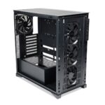 TecWare Timber ATX PC Case, High Airflow Mid Tower with Wood Front Panel, ATX/mATX/ITX - Black - Image 6