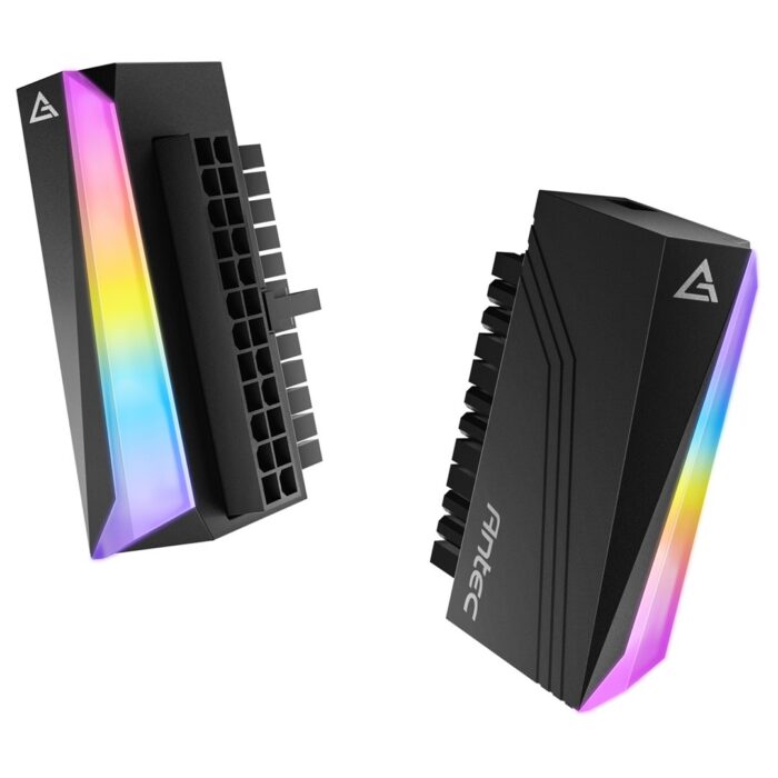 Antec 24-Pin 90-Degree ARGB Adapter - ATX Connector, 5V 3-Pin, ARGB Sync Support - Image 1