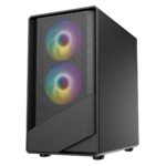 CiT Level 5 Micro ATX Mesh Gaming Case 3 x ARGB Fan - Image 3