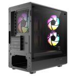 CiT Level 5 Micro ATX Mesh Gaming Case 3 x ARGB Fan - Image 5