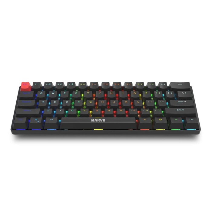 Marvo Scorpion KG933G Saber 61 Wired Mechanical RGB 60% Gaming Keyboard (Black) - Image 2