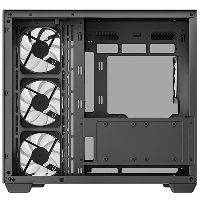 DeepCool CG530 4F Mid-Tower Case Black with Tempered Glass Panels, 4 Pre-Installed ARGB Fans - Image 5