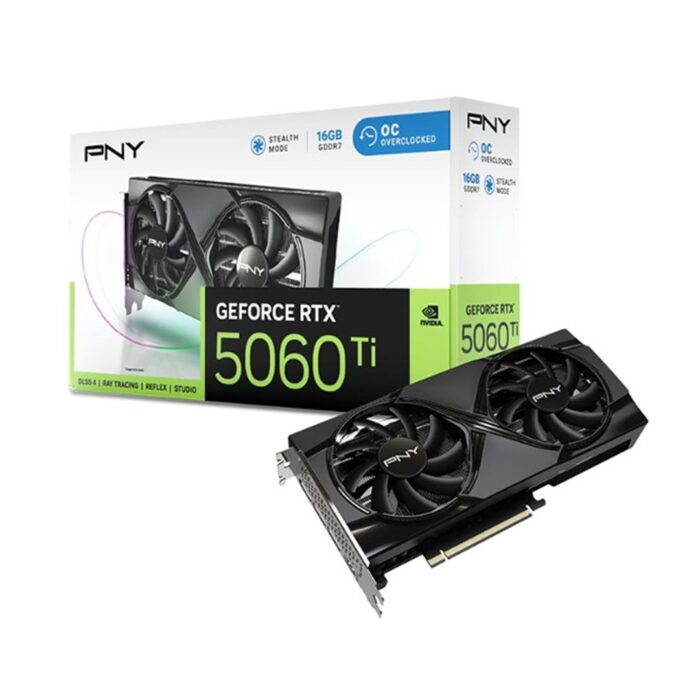 PNY NVIDIA GeForce RTX 5060 Ti 16GB PNY GeForce RTX 5060Ti 16GB Dual OC - Image 1