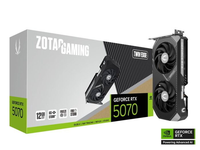 zotac rtx 5070 (2) Zotac GeForce RTX 5070 Twin Edge 12GB GDDR7 - Image 1
