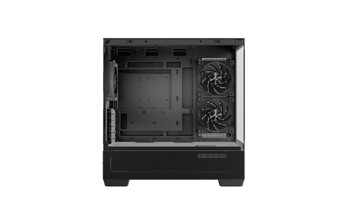 DeepCool CG380 3F Micro-ATX Gaming Case Case Black Panoramic Tempered Glass Side Panel, Mesh Airflow Front - Image 3