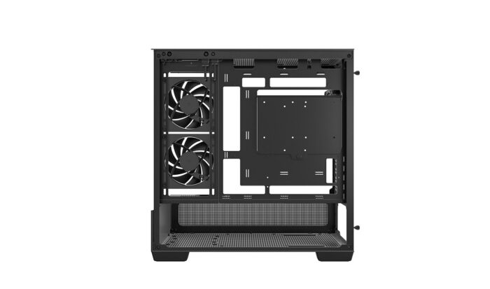 DeepCool CG380 3F Micro-ATX Gaming Case Case Black Panoramic Tempered Glass Side Panel, Mesh Airflow Front - Image 4