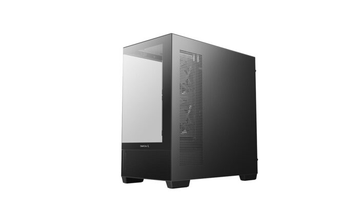 DeepCool CG380 3F Micro-ATX Gaming Case Case Black Panoramic Tempered Glass Side Panel, Mesh Airflow Front - Image 5
