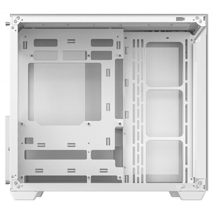 DeepCool CG530 Dual-Chamber Computer Case, Tempered Glass Panels, White - Image 5