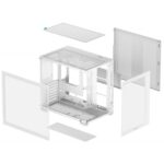DeepCool CG530 Dual-Chamber Computer Case, Tempered Glass Panels, White - Image 7