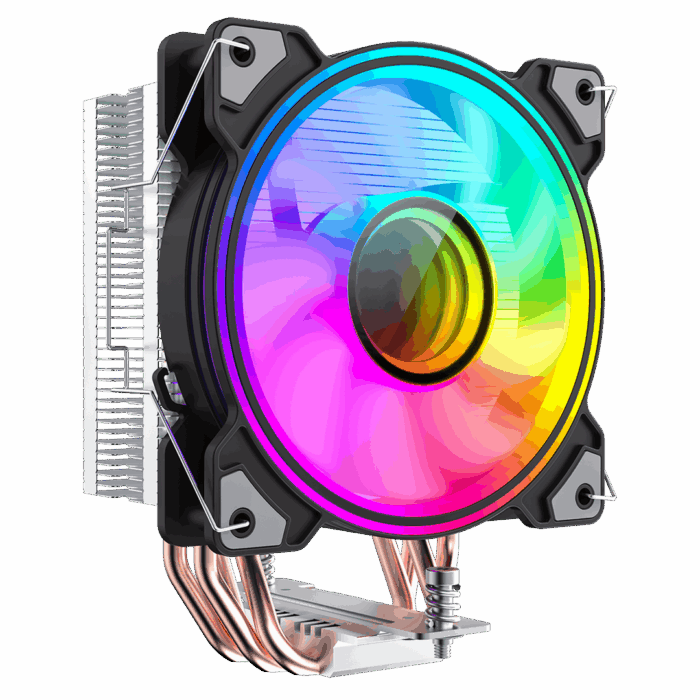 GameMax Ice Blade CPU Cooler 120mm PWM ARGB Fan 4 x Heat Pipes TDP 190W - Image 2