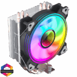 GameMax Ice Blade CPU Cooler 120mm PWM ARGB Fan 4 x Heat Pipes TDP 190W