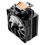 GameMax Ice Force Black CPU Cooler With 120mm PWM ARGB Infinity Fan 4 x Heat Pipes TDP 200W - Image 4