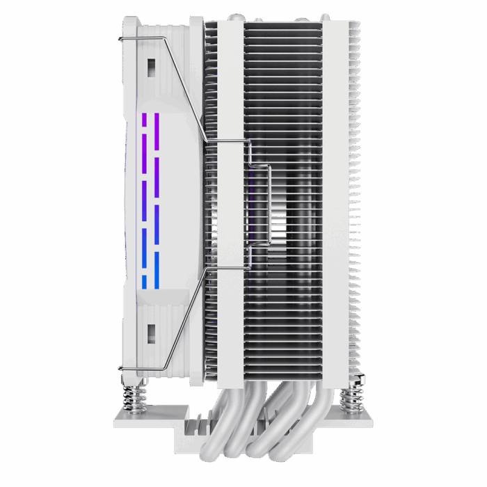 GameMax Ice force White CPU Cooler With 120mm PWM ARGB Infinity Fan 4 Heat Pipes TDP 200W - Image 5